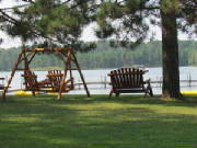 Lakeside Cedar Swing & Chair