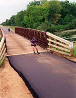 Fantastic Biking Experience!  The Paul Bunyan State Trail is fully paved & travels many miles.  From our resort, you can bike the Paul Bunyan Scenic Byway to the Paul Bunyan State Trail (they connect approximately 5 miles away) or travel by car to access the trail.  Strollers, rollerblades, carts, walking, hiking.  Fantastic trail!  